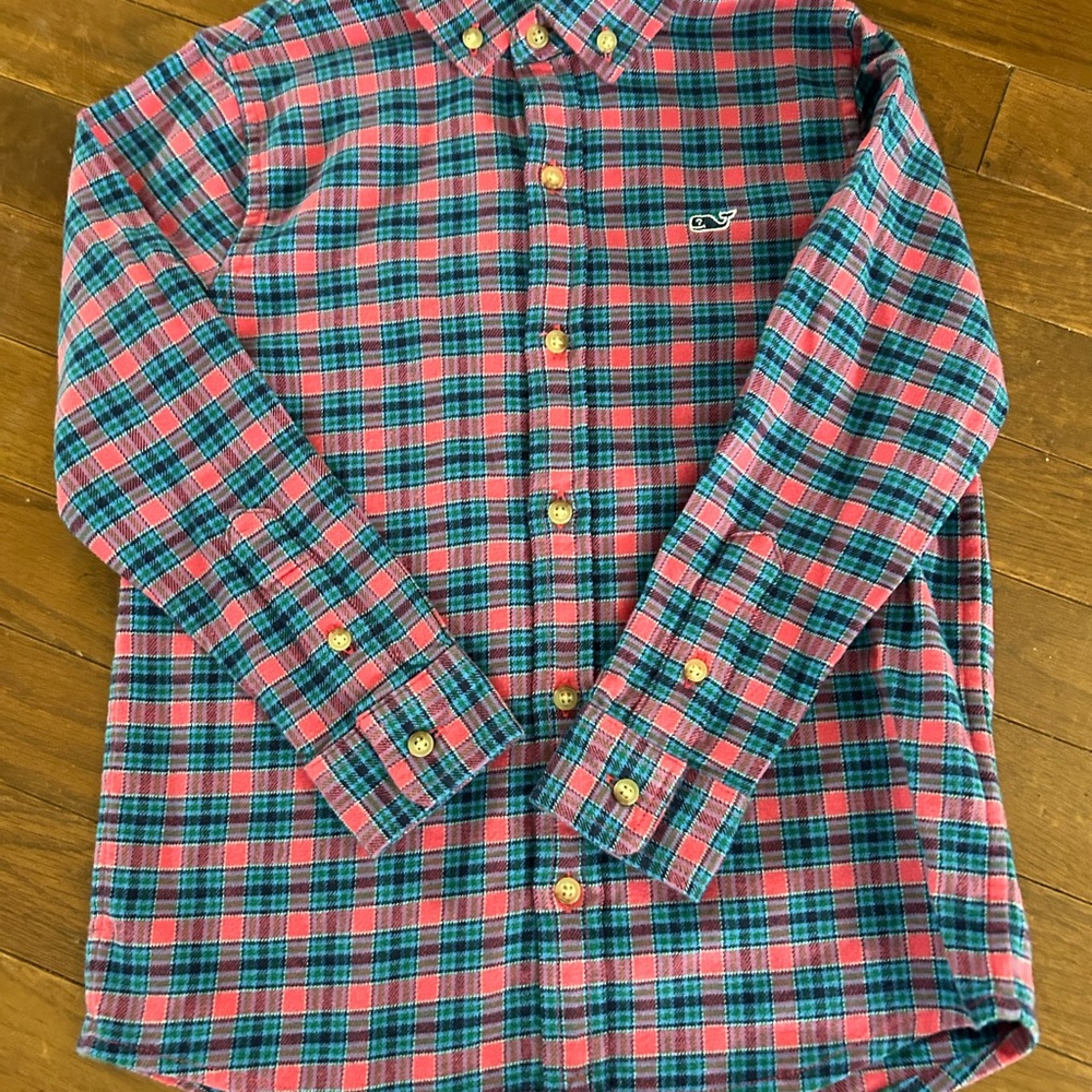 Vinyard Vines Plaid Button-Up Shirt Boys